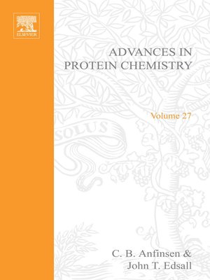 cover image of Advances in Protein Chemistry